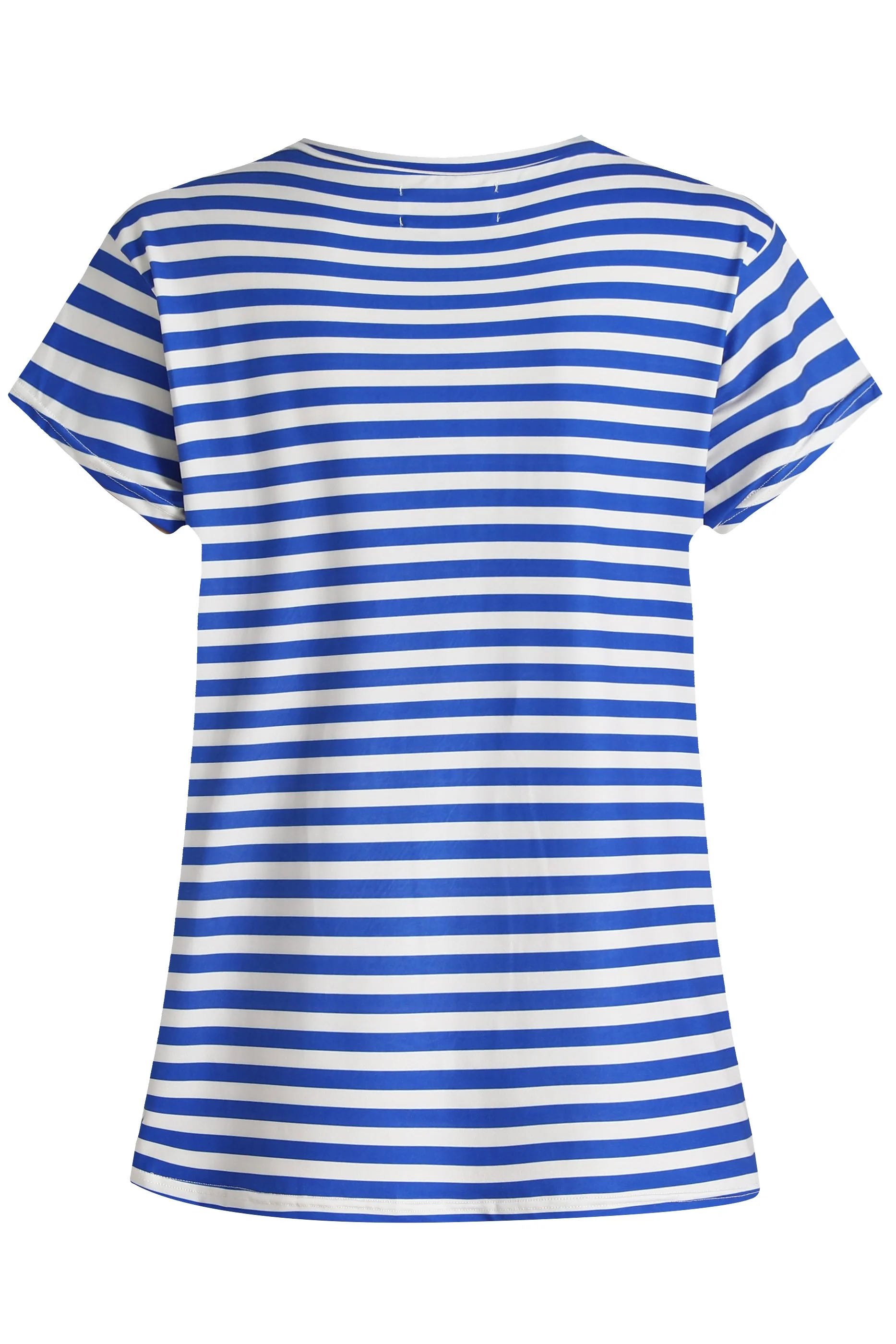 Alma U Tshirt | Stripe Ivory Cobolt | Tshirt fra Liberté - Image 3