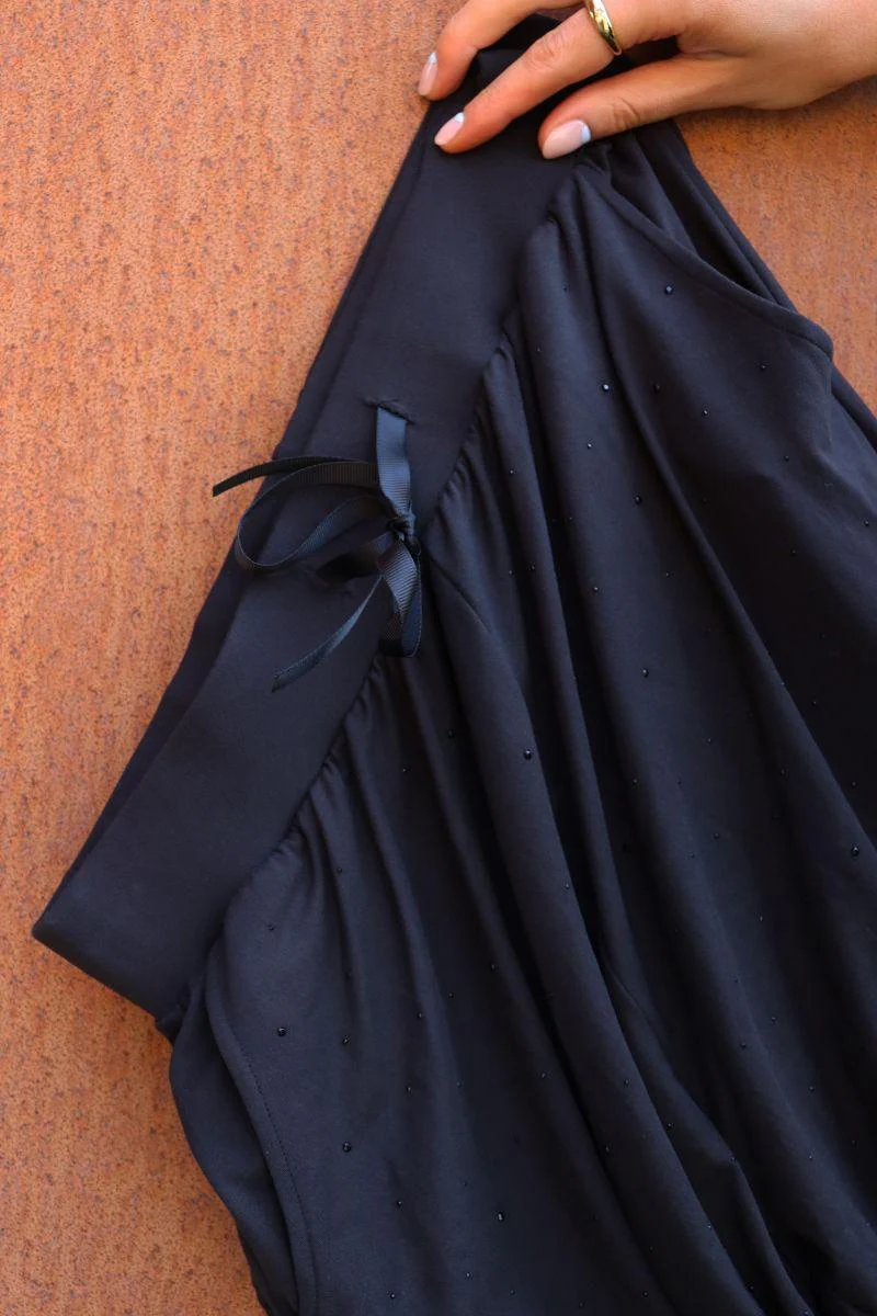 Alma Wide Pants | Black Black Simili (sorte sten) | Bukser fra Liberté - Image 6