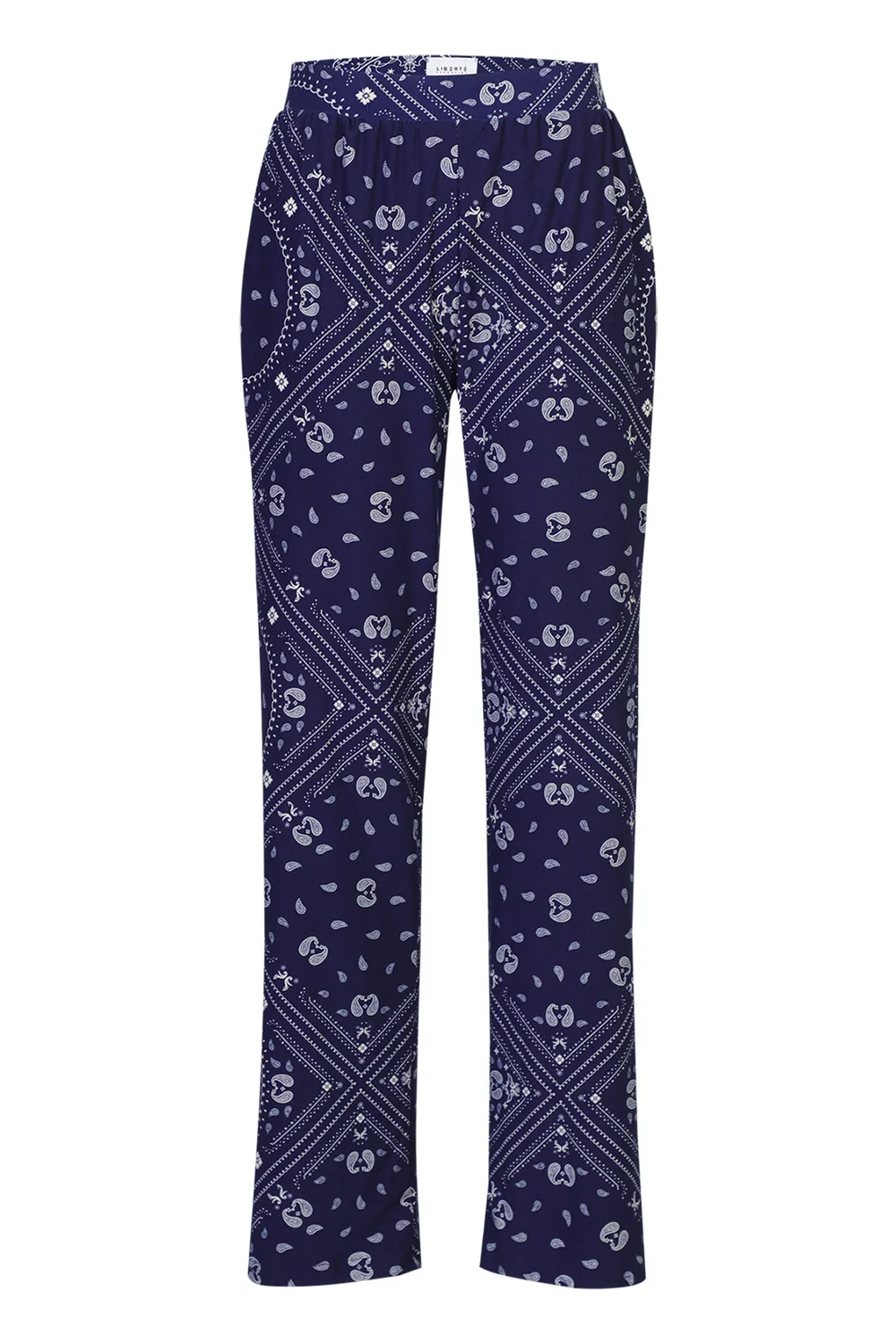 Alma Wide Pants | Blue Scarf | Bukser fra Liberté - Image 2