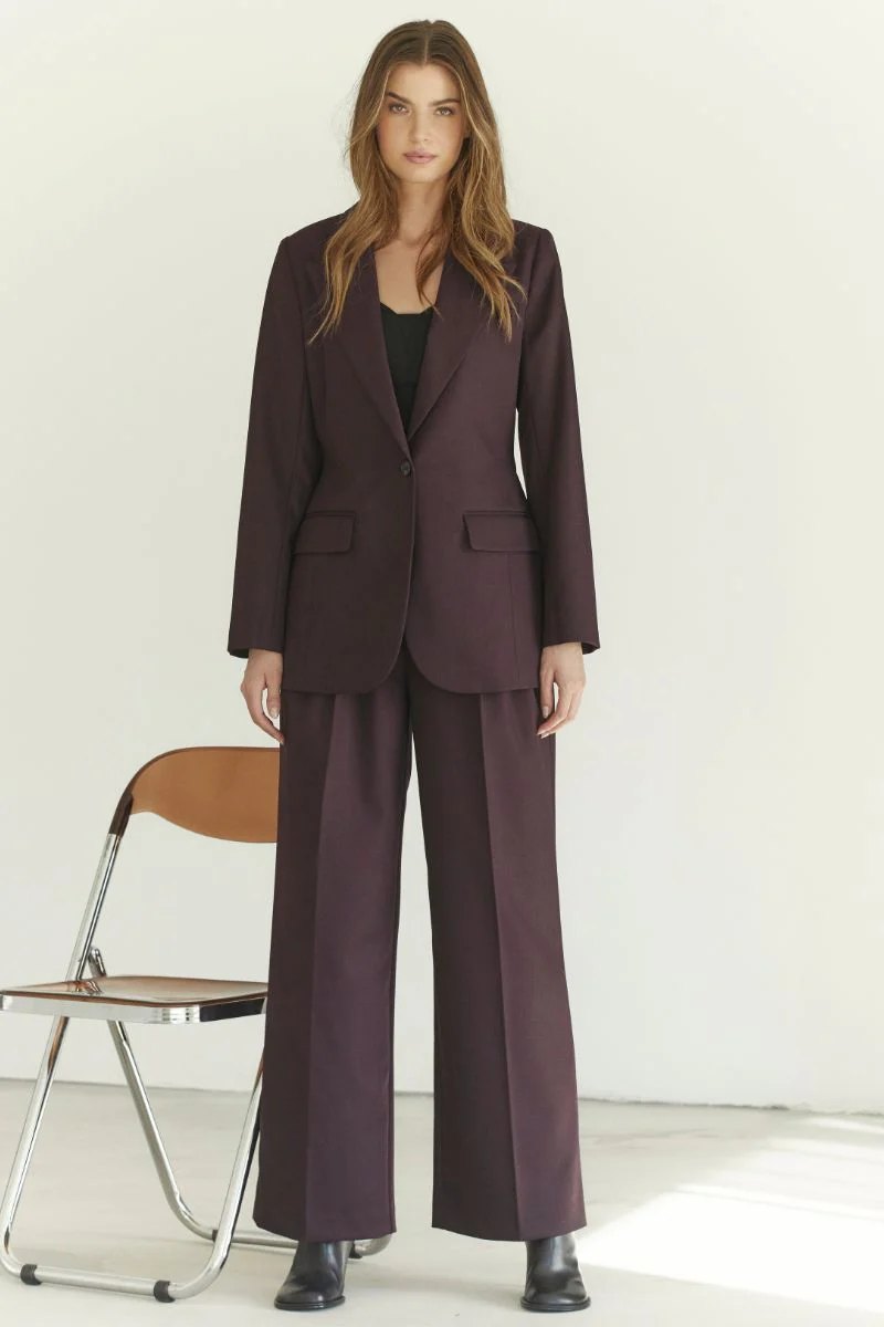 Almira Fitted Blazer 30365 | Plum | Blazer fra Co'couture - Image 5