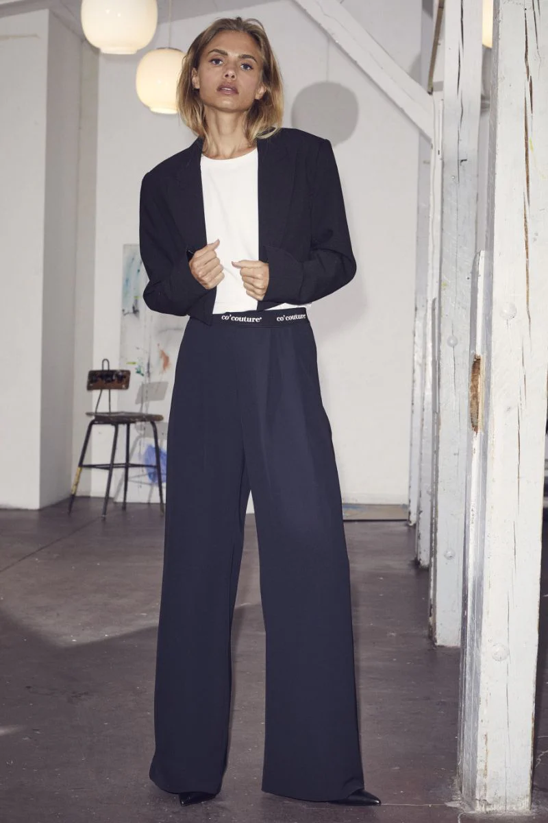 Amina Logo Pant | Black | Bukser fra Co'couture - Image 2