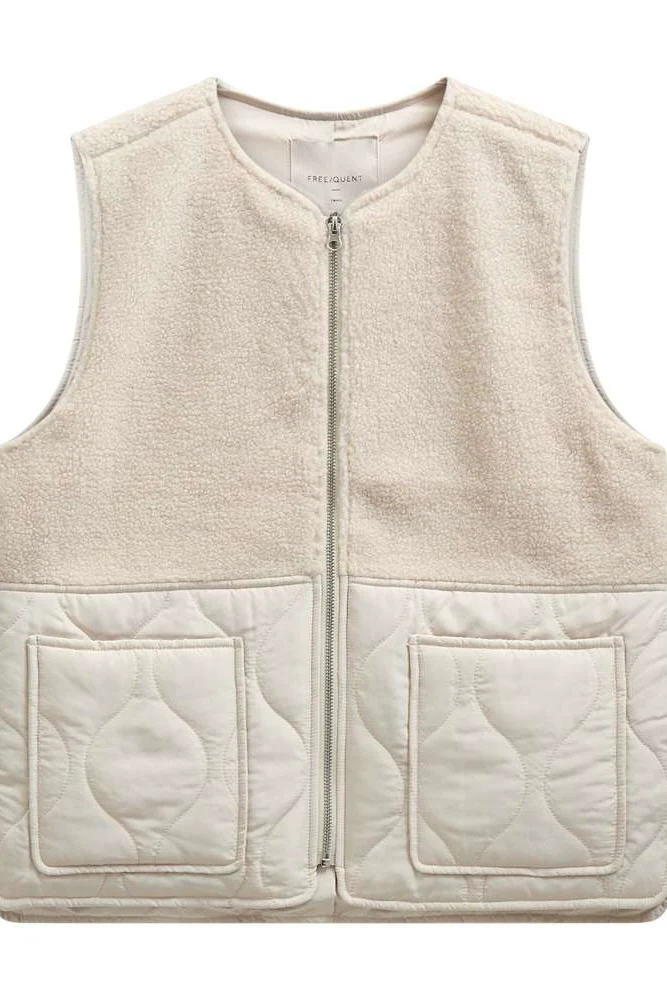 Amra Waistcoat 207536 | Moonbeam | Vest fra Freequent - Image 2