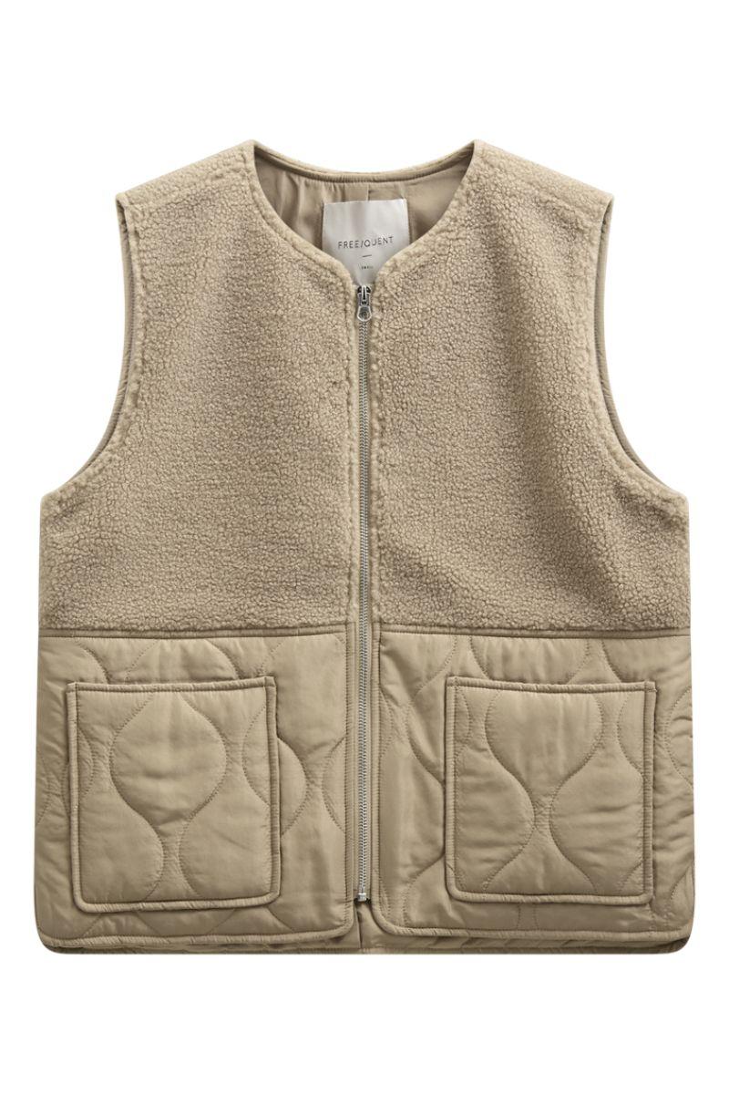 Amra Waistcoat 207536 | Silver Mink | Vest fra Freequent - Image 2