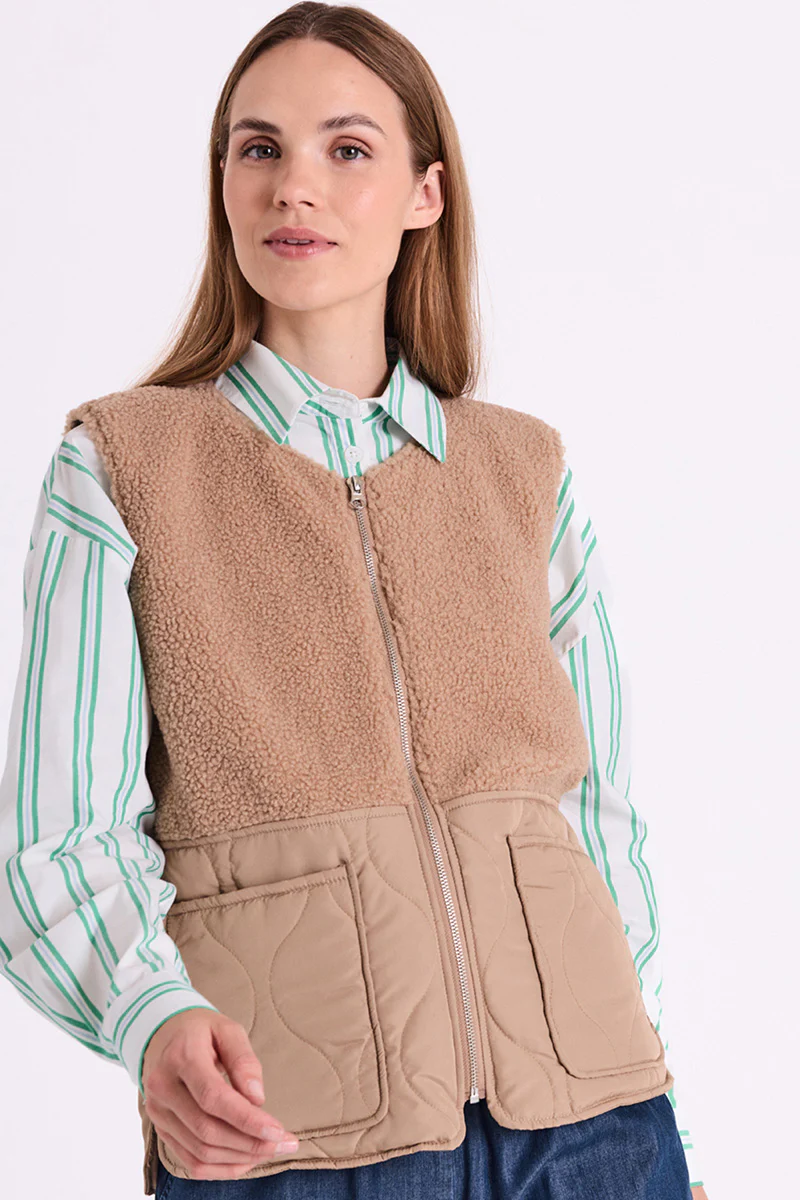 Amra Waistcoat 207536 | Silver Mink | Vest fra Freequent - Image 3