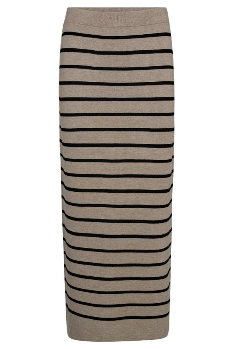 Ani Skirt 205687 | Simply Taupe Mel. W. Black | Nederdel fra Freequent - Image 2
