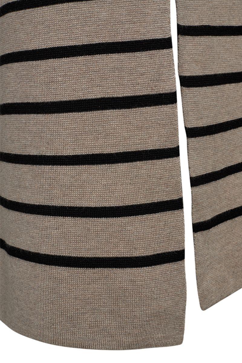 Ani Skirt 205687 | Simply Taupe Mel. W. Black | Nederdel fra Freequent - Image 6
