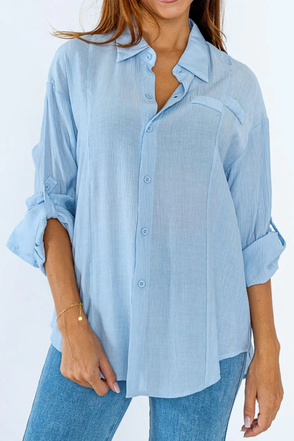 Anna Shirt | Sky Blue | Skjorte fra Avery - Image 2