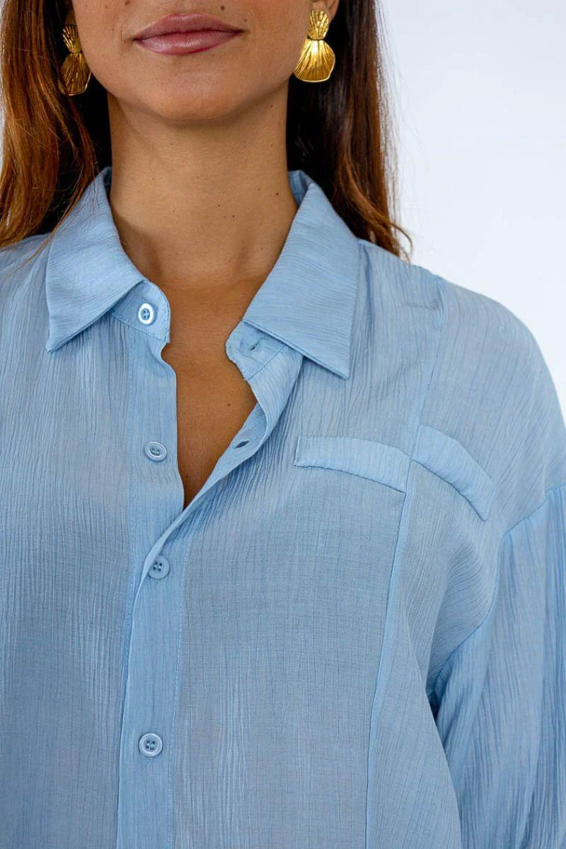 Anna Shirt | Sky Blue | Skjorte fra Avery - Image 4