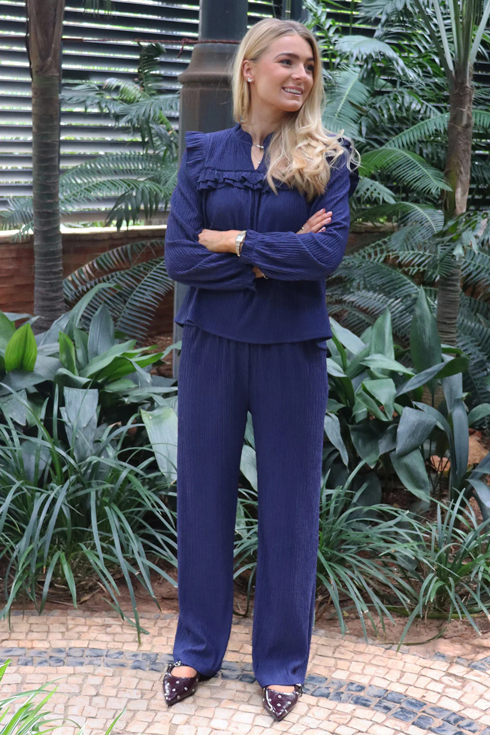 Anni Pant | Navy | Bukser fra Liberté - Image 3