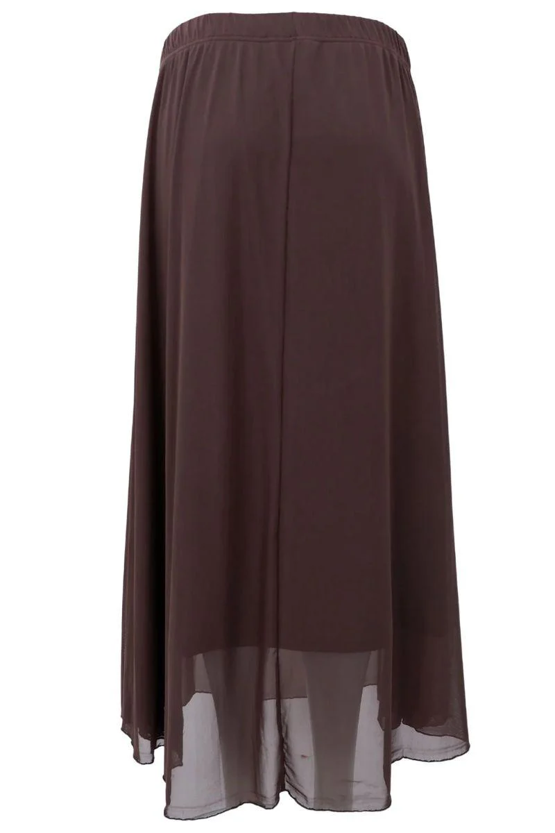 Annie Mesh Skirt | Coffee | Nederdel fra Black Colour - Image 2