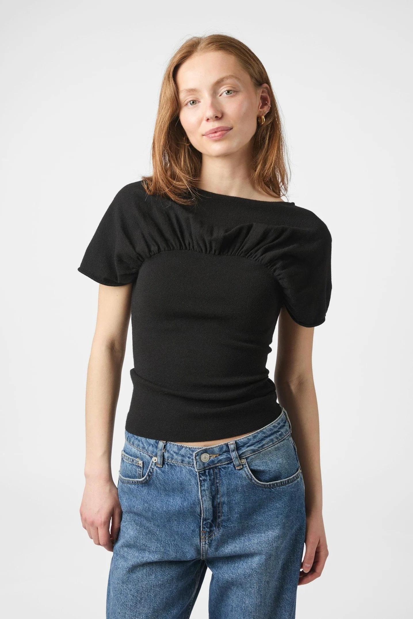 Anthea Knit Top | Black | Bluse fra Neo Noir - Image 6