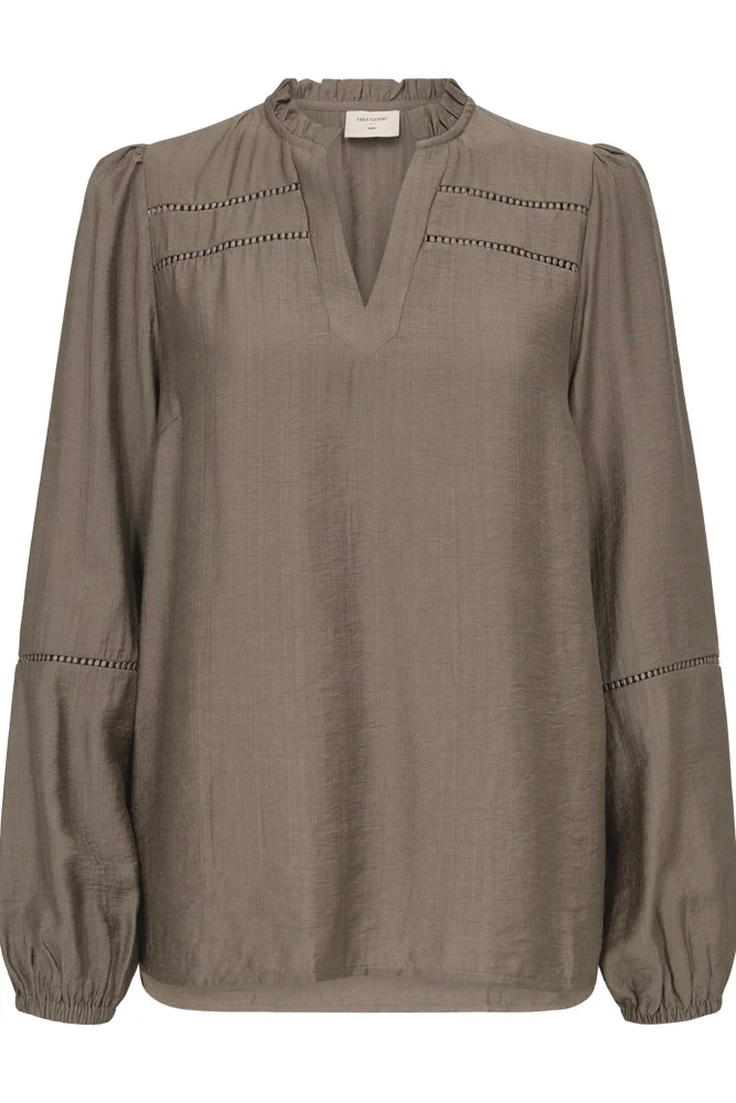 Antina Blouse 207773 | Morel | Bluse fra Freequent