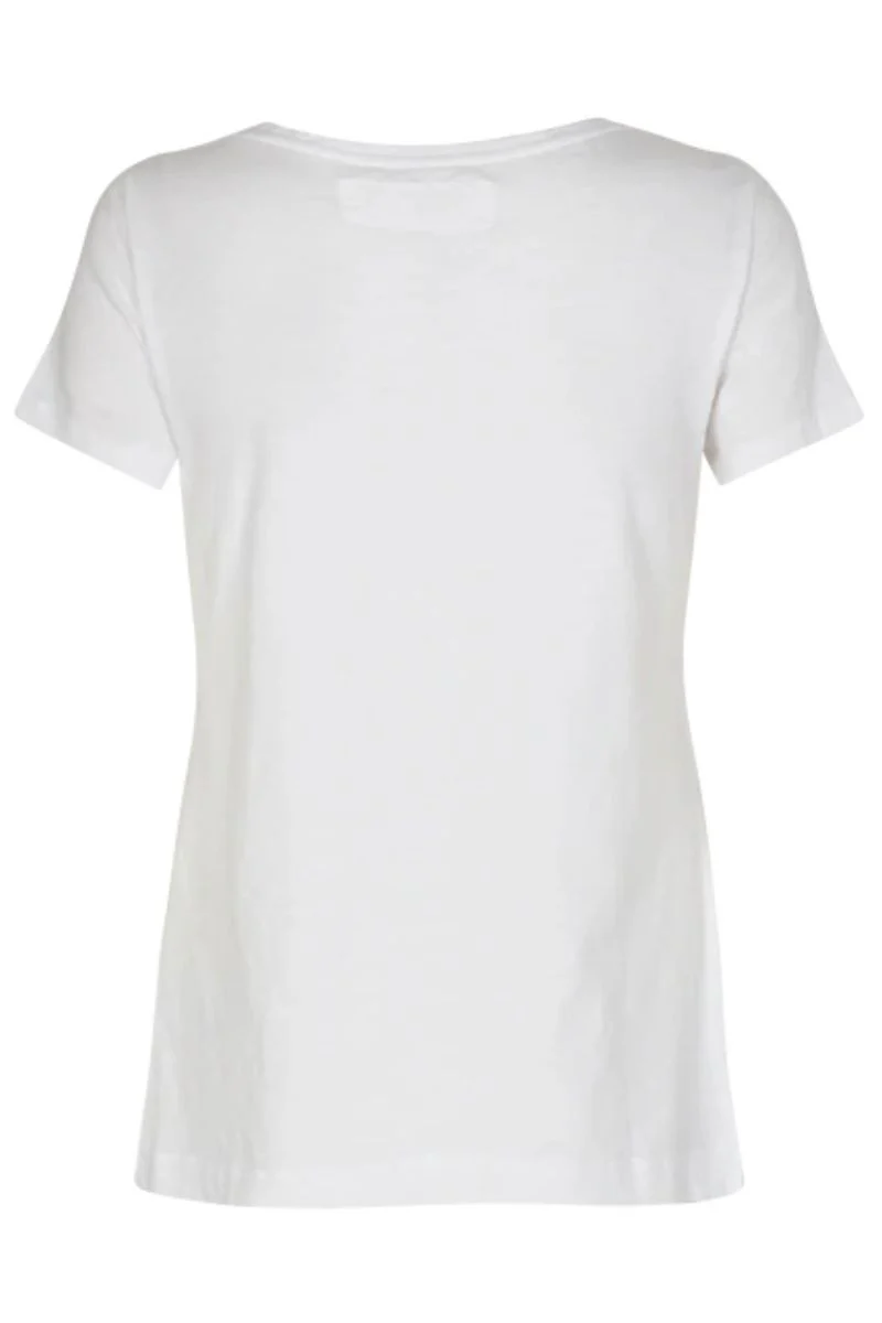 Arden Organic O-SS Tee | White | T-Shirt fra Mos Mosh - Image 5