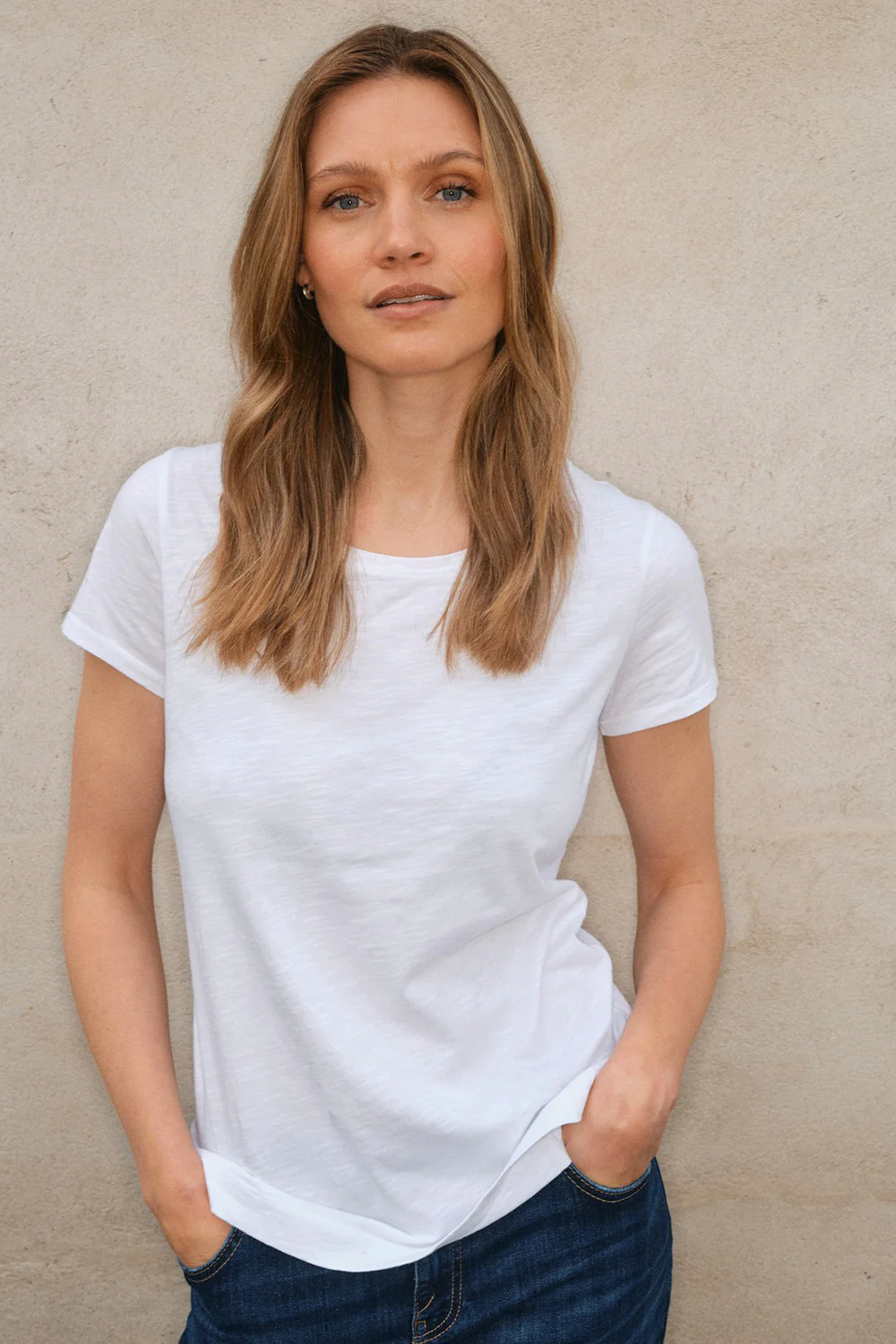 Arden Organic O-SS Tee | White | T-Shirt fra Mos Mosh - Image 6