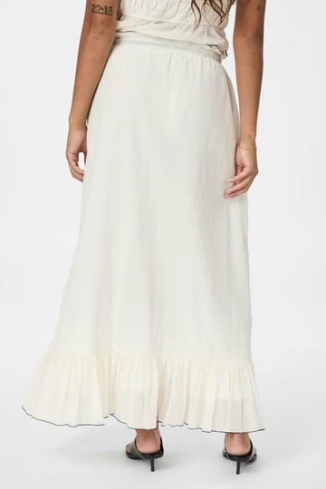 Ariella Crepe Skirt | Creme | Nederdel fra Neo Noir - Image 6