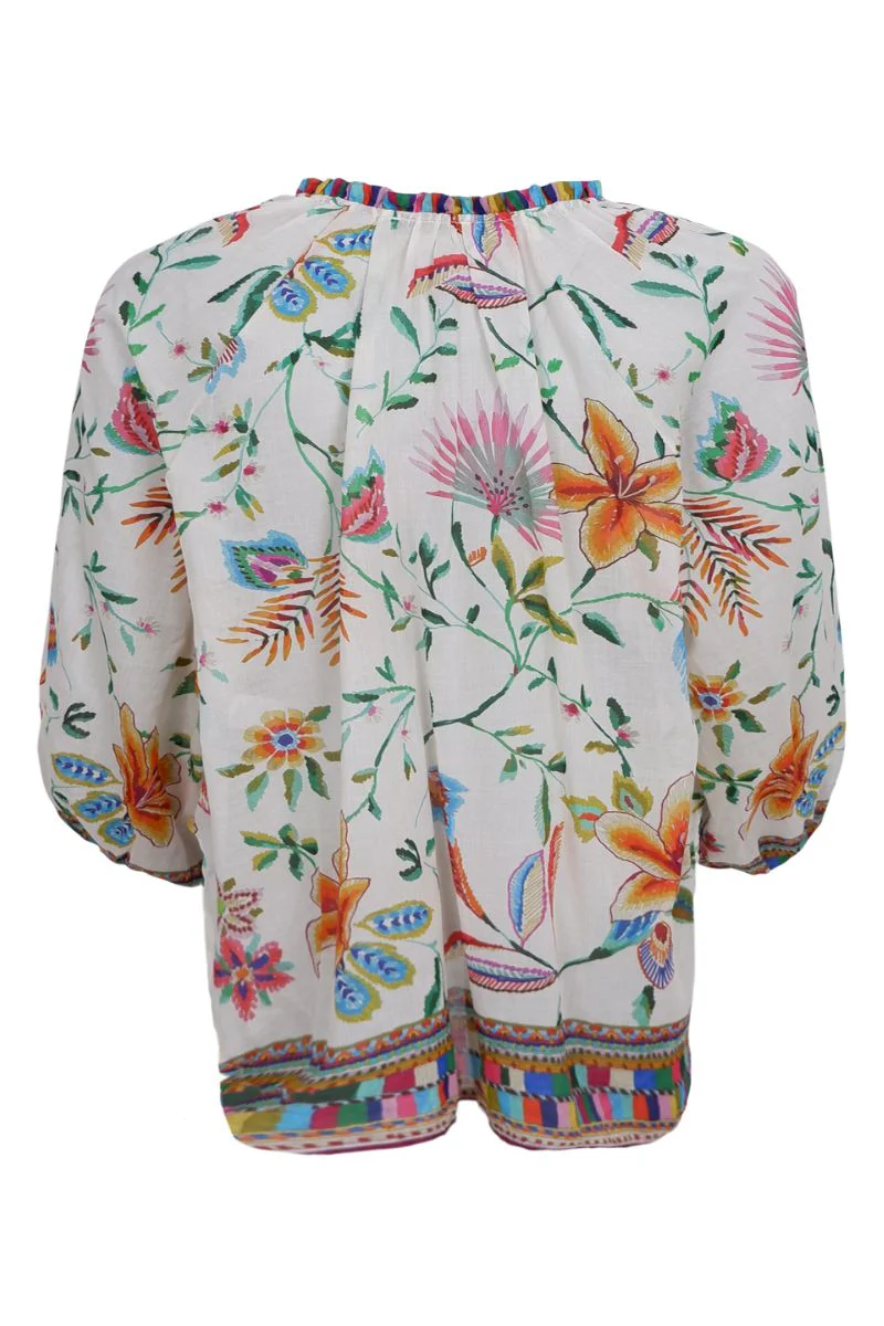 Art Blouse | Warm Orange | Bluse fra Black Colour - Image 4