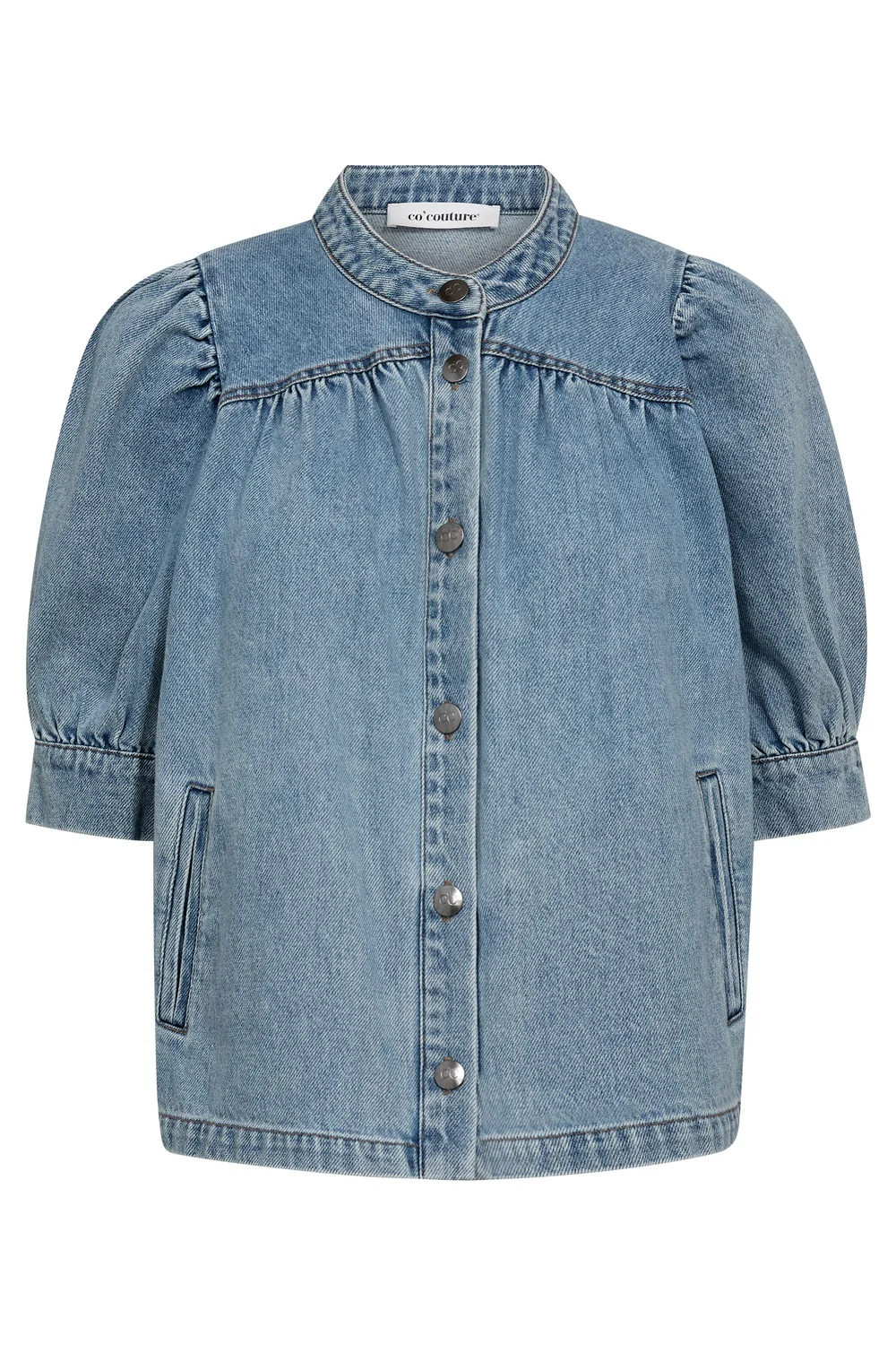 Asjacc Denim Blouse | Denim Blue | Skjorte fra Co'Couture - Image 2