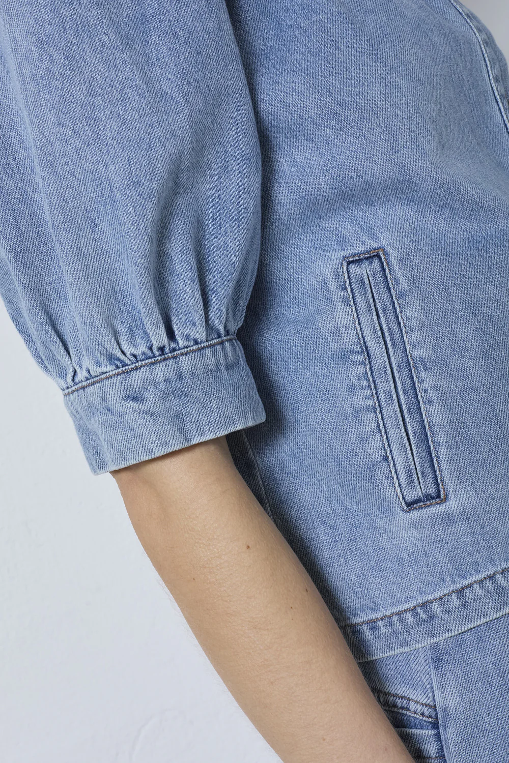 Asjacc Denim Blouse | Denim Blue | Skjorte fra Co'Couture - Image 3