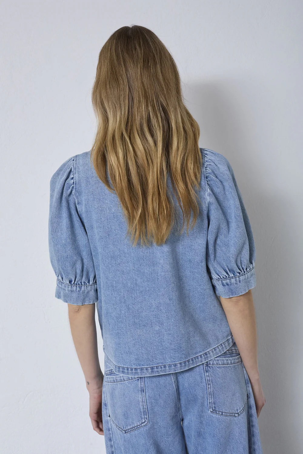 Asjacc Denim Blouse | Denim Blue | Skjorte fra Co'Couture - Image 7
