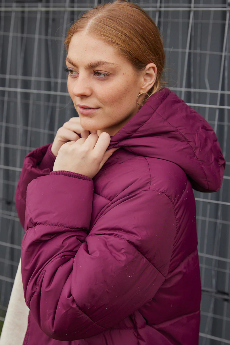 Asta Coat | Bordeaux | Frakke fra French Laundry - Image 8