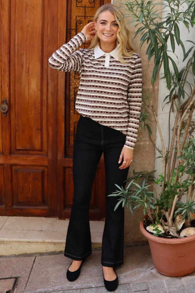 Asta Flair Pant | Black Denim | Bukser fra Liberté - Image 2