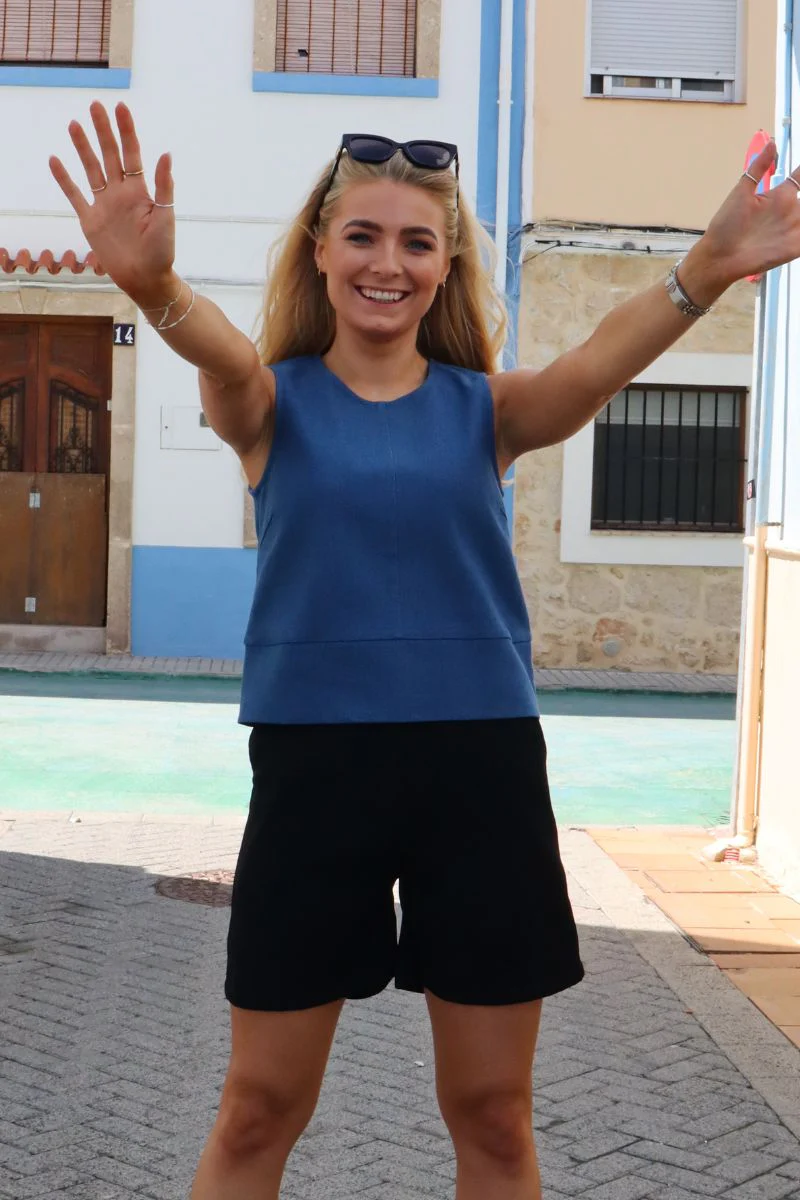 Asta Ns Top | Blue Denim | Bluse fra Liberté