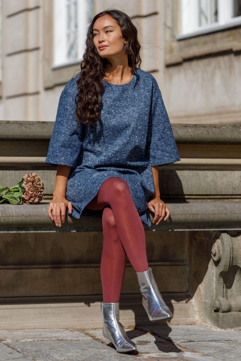 Asta Tights | Plum | Tights fra Black Colour - Image 3