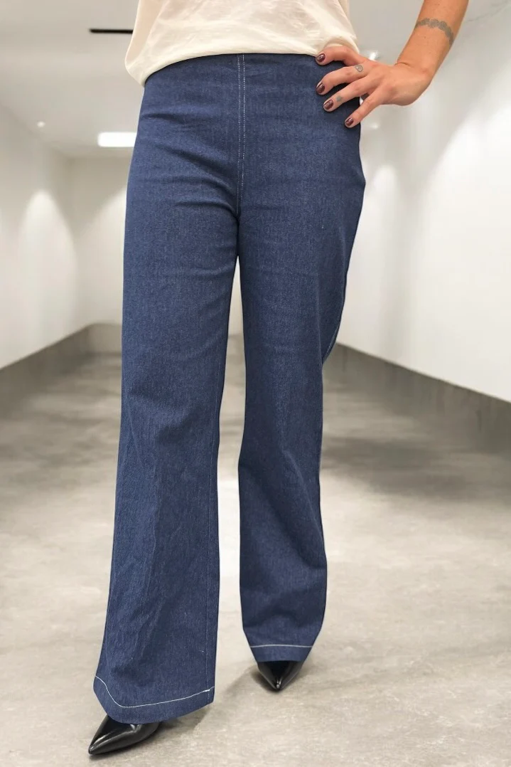 Asta Wide Pants | Blue Denim | Jeans fra Liberté - Image 6