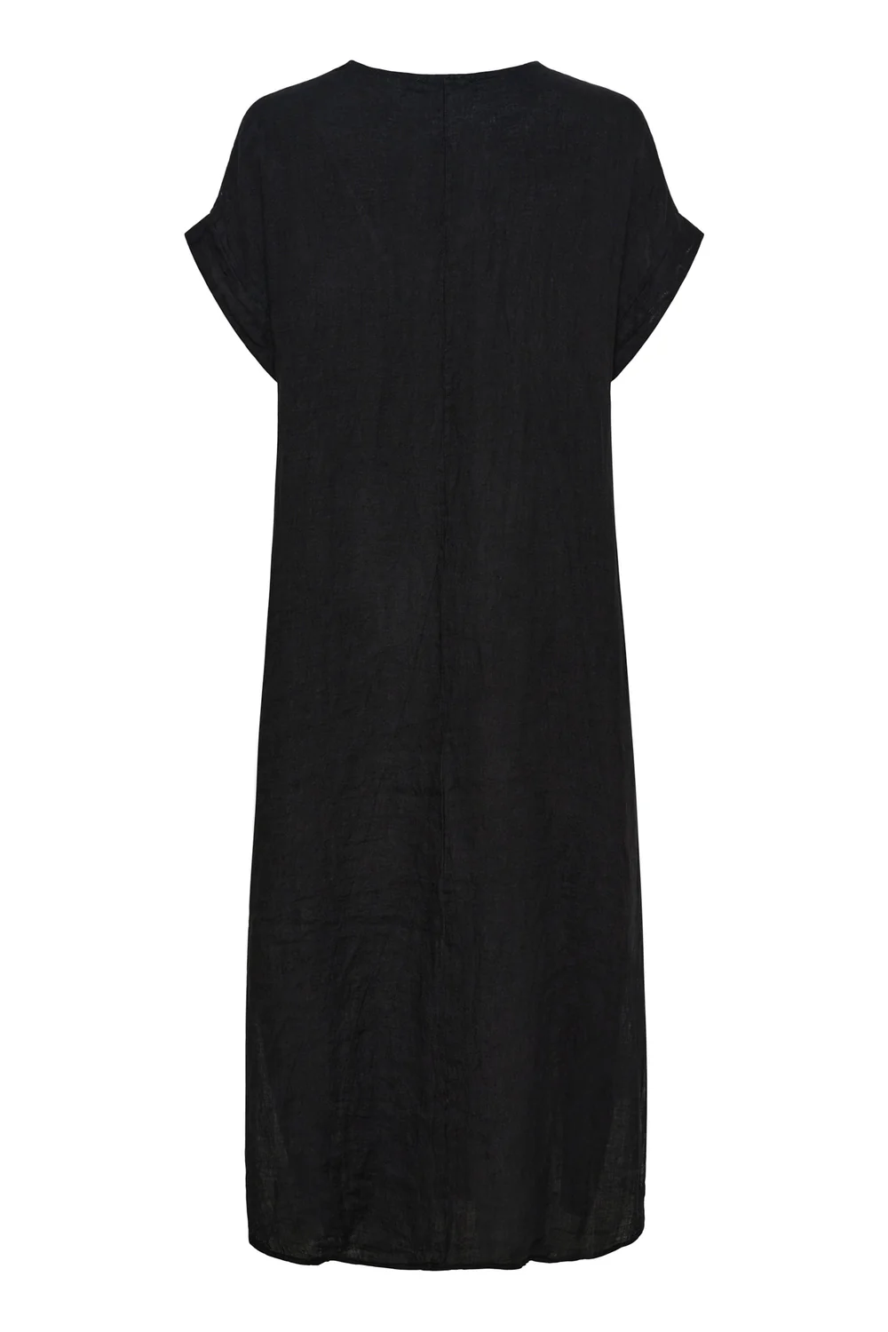 Astra Linen Dress | Black - Image 2