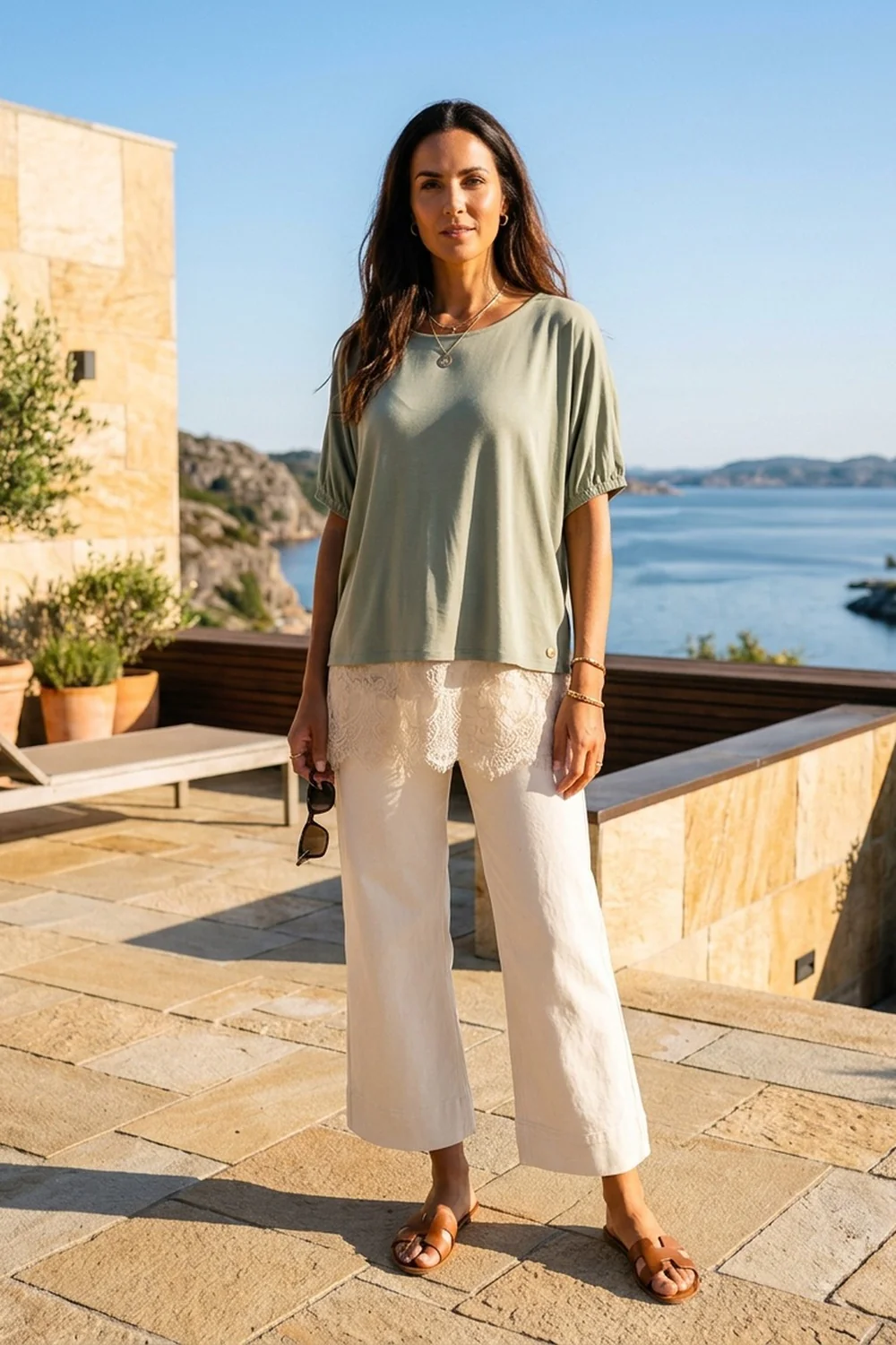 Athena T-Shirt | Dusty Green | T-shirt fra Prepair - Image 3