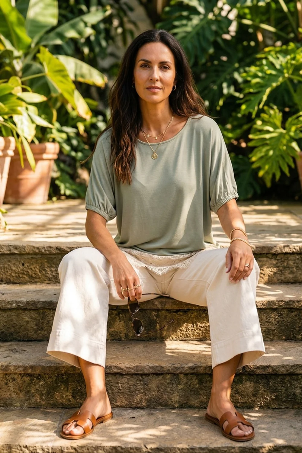 Athena T-Shirt | Dusty Green | T-shirt fra Prepair - Image 4