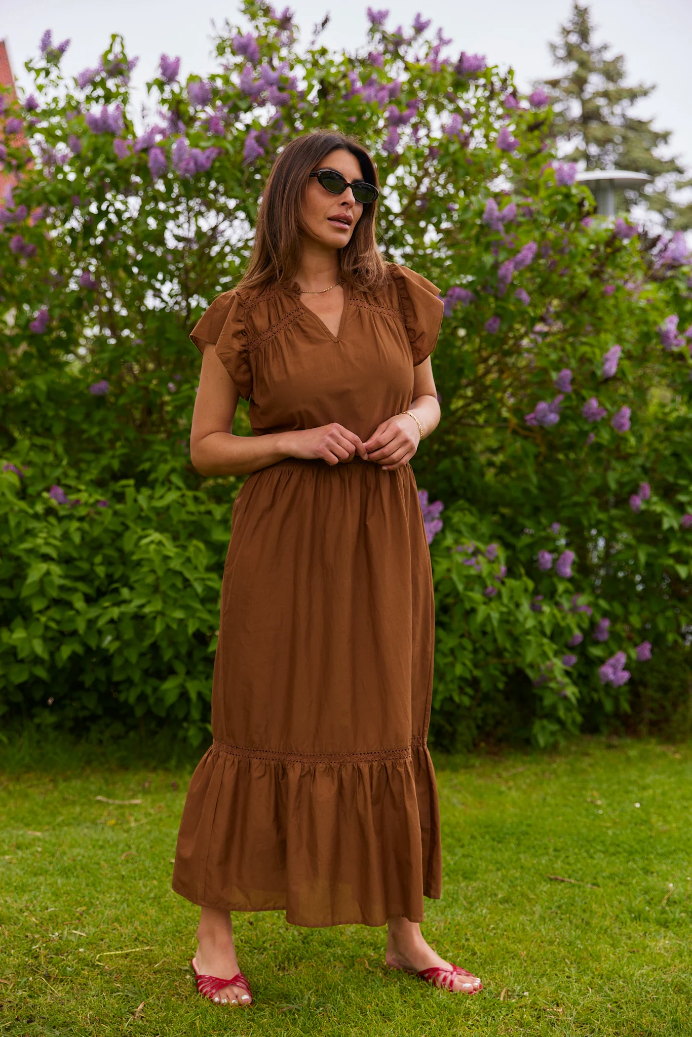 Azure Long Dress | Toffee - Image 2