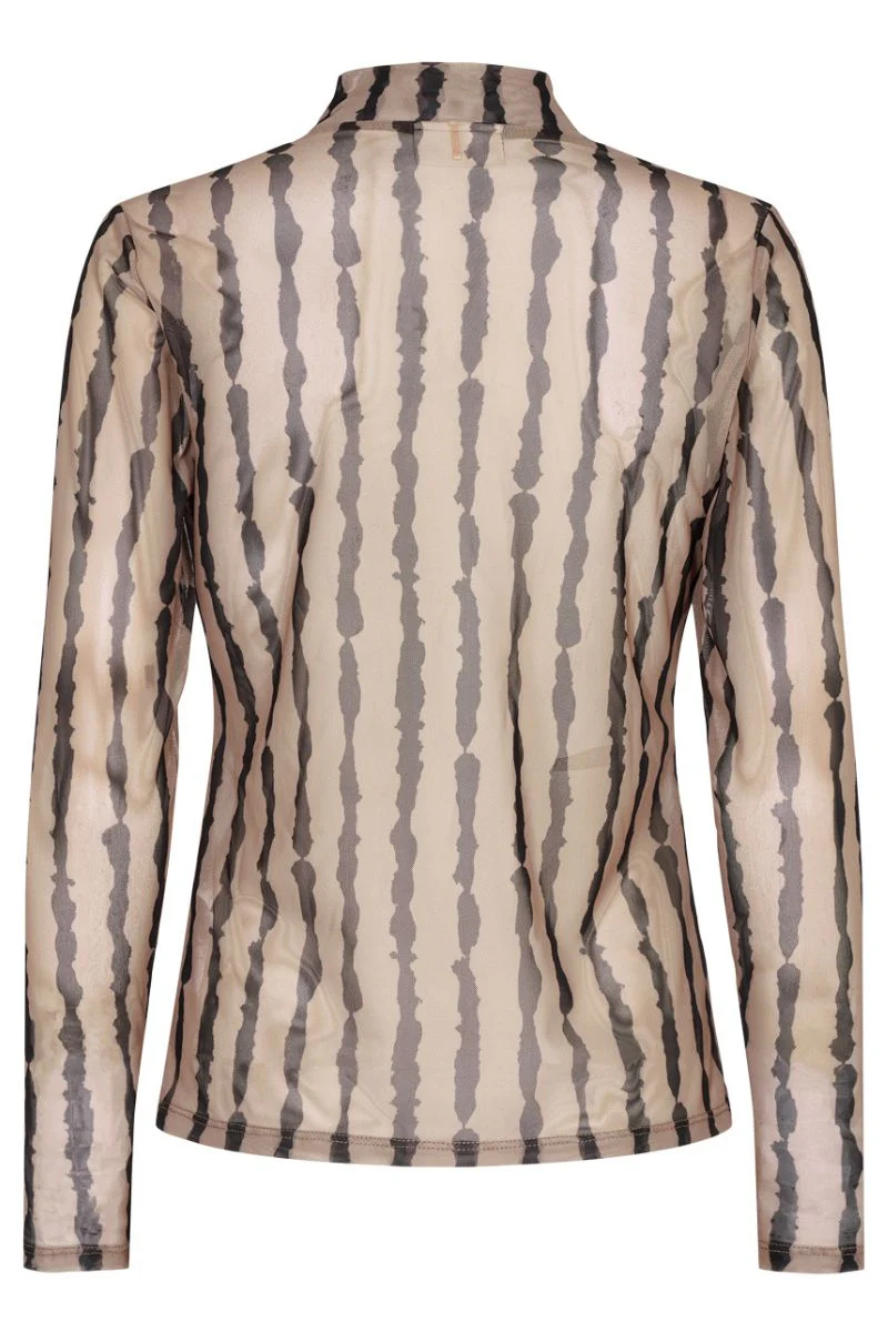 Babara LS Turtle | Silver Mink Mix | Bluse fra Freequent - Image 2