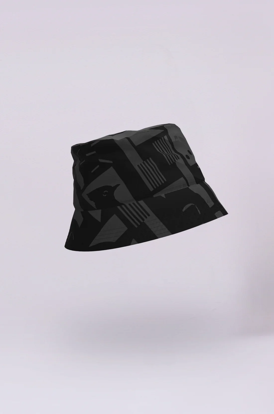 Back to Black Art Camo | Black | Regn bøllehat fra Rainkiss - Image 2