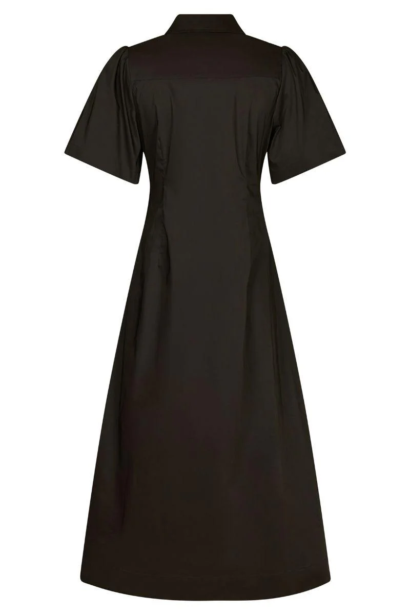 Baia Poplin Dress | Chocolate Brown | Kjole fra Neo Noir - Image 6