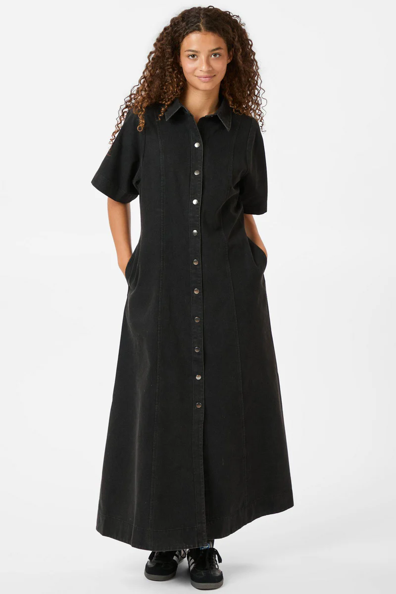 Balli Denim Dress 163548 | Black | Kjole fra Neo Noir - Image 3