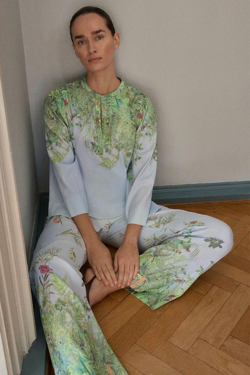 Bay wide leg pants | Light Blue | Bukser fra Gustav - Image 2