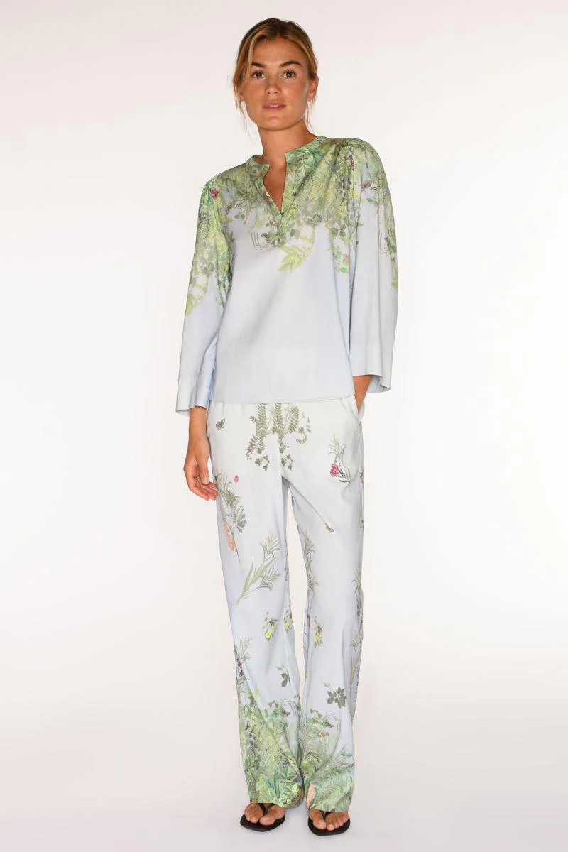 Bay wide leg pants | Light Blue | Bukser fra Gustav - Image 5