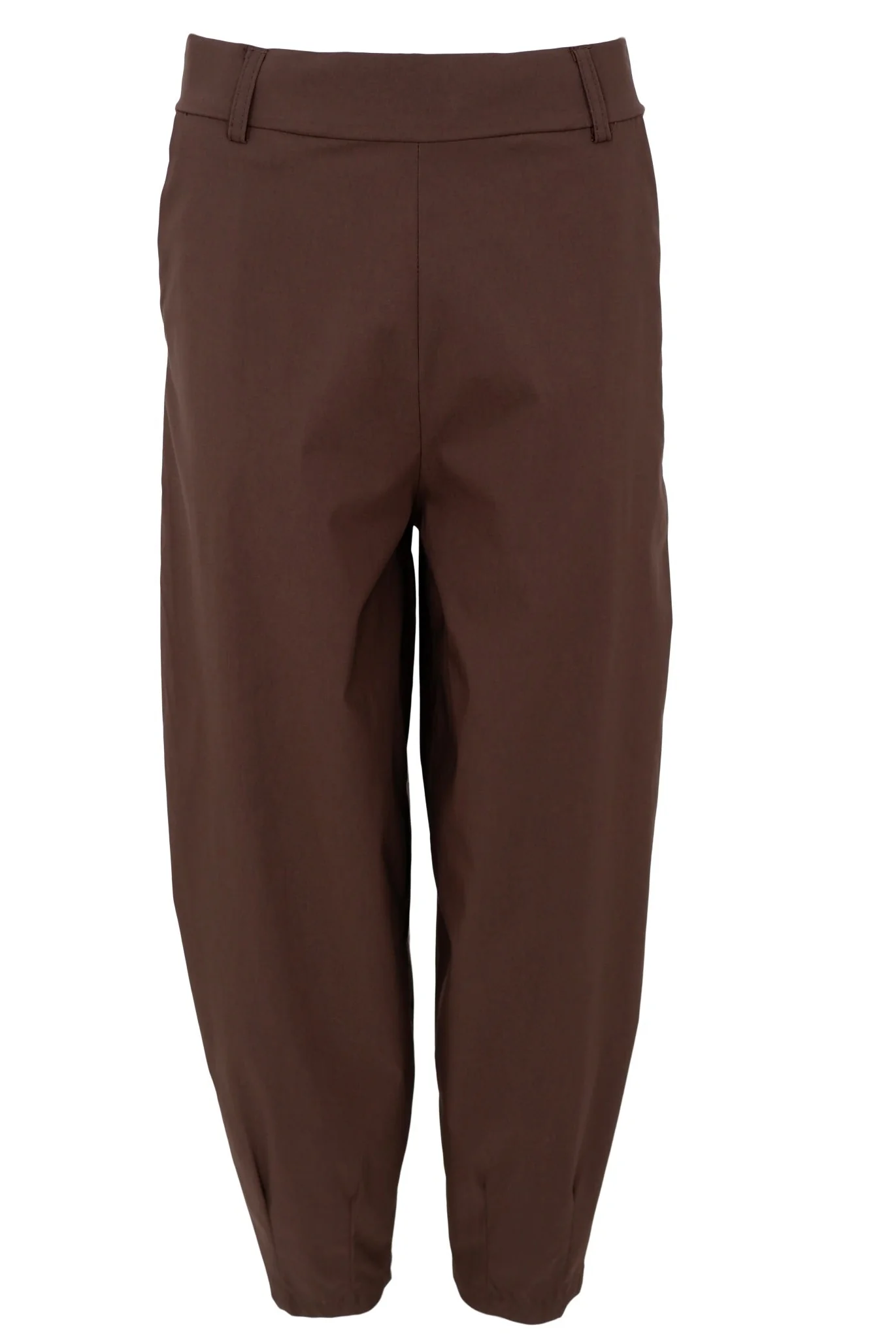 Beate Barrel Pant | Coffee | Bukser fra Black Colour