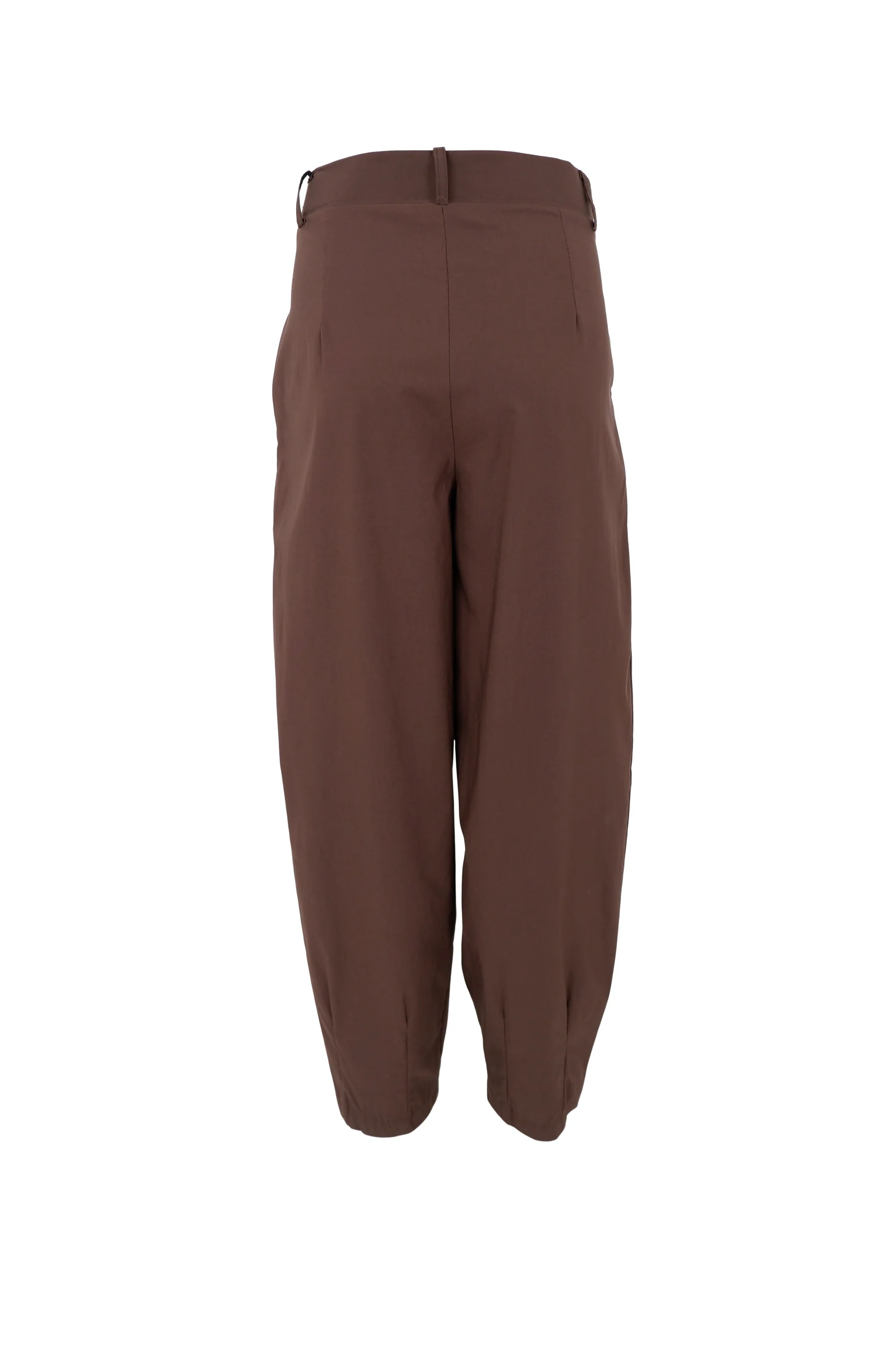 Beate Barrel Pant | Coffee | Bukser fra Black Colour - Image 3