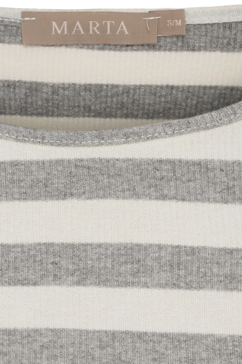 Begonia LS Tee | GreyMelange | Bluse fra Marta du Chateau - Image 2