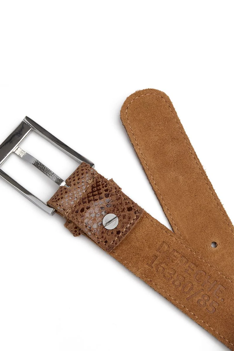 Belt 16380 | Camel Snake | Bælte fra Depeche - Image 3