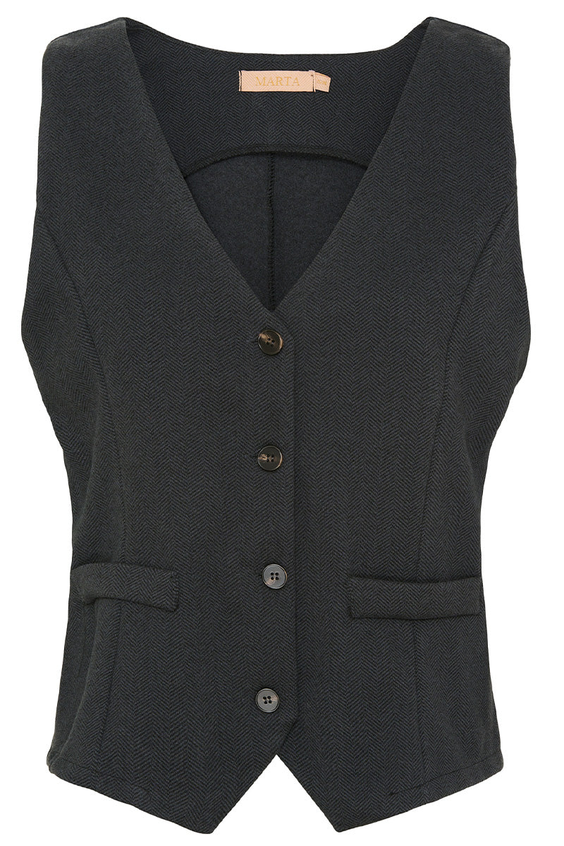 Bente 3913 | Black | Vest fra Marta du Chateau