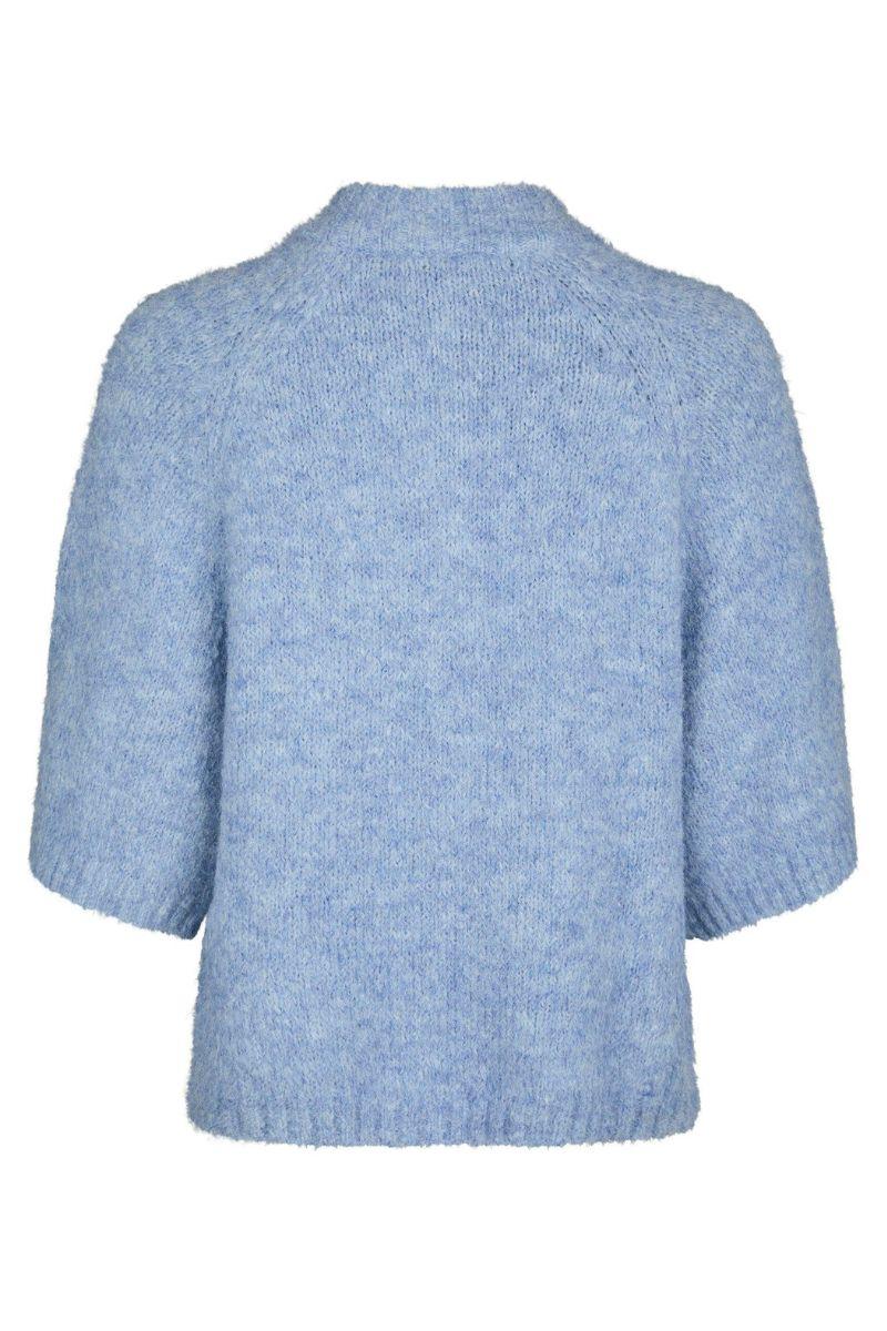 Benuta Fluffy Knit Cardigan | Dusty Blue | Strik fra Neo Noir - Image 4
