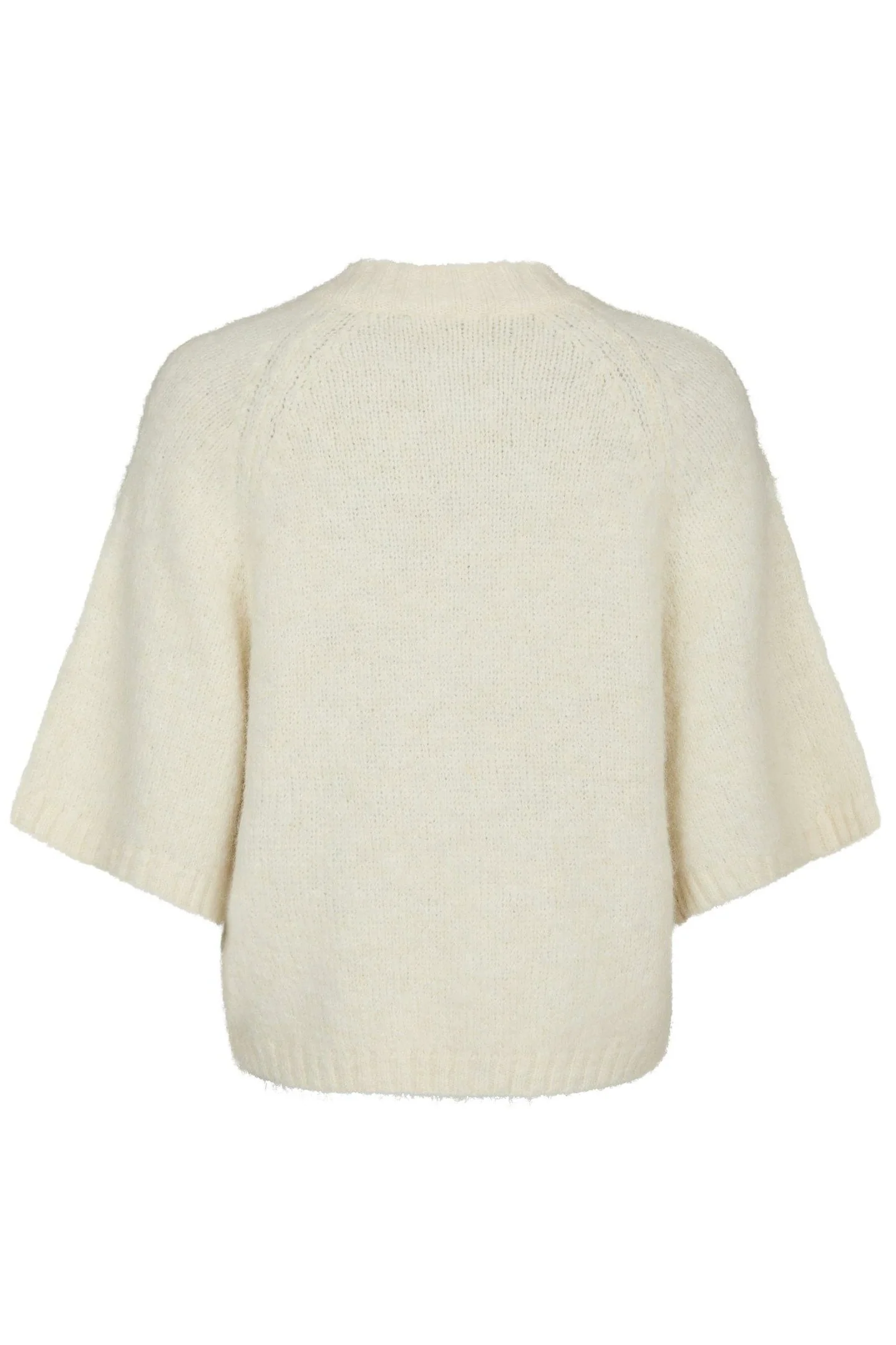 Benuta Fluffy Knit Cardigan | Off White | Strik fra Neo Noir - Image 7