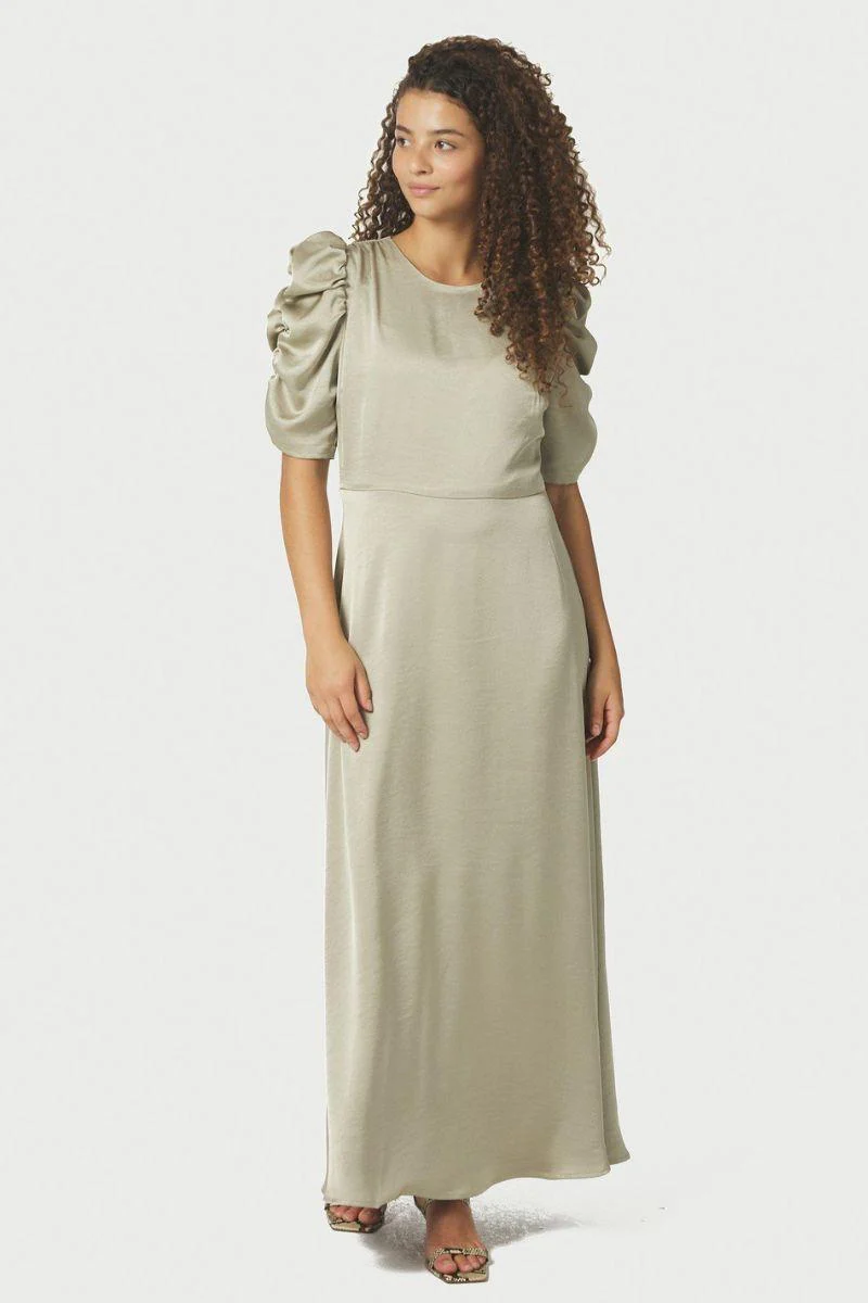 Benuti Solid Dress | Light Green | Kjole fra Neo Noir - Image 5
