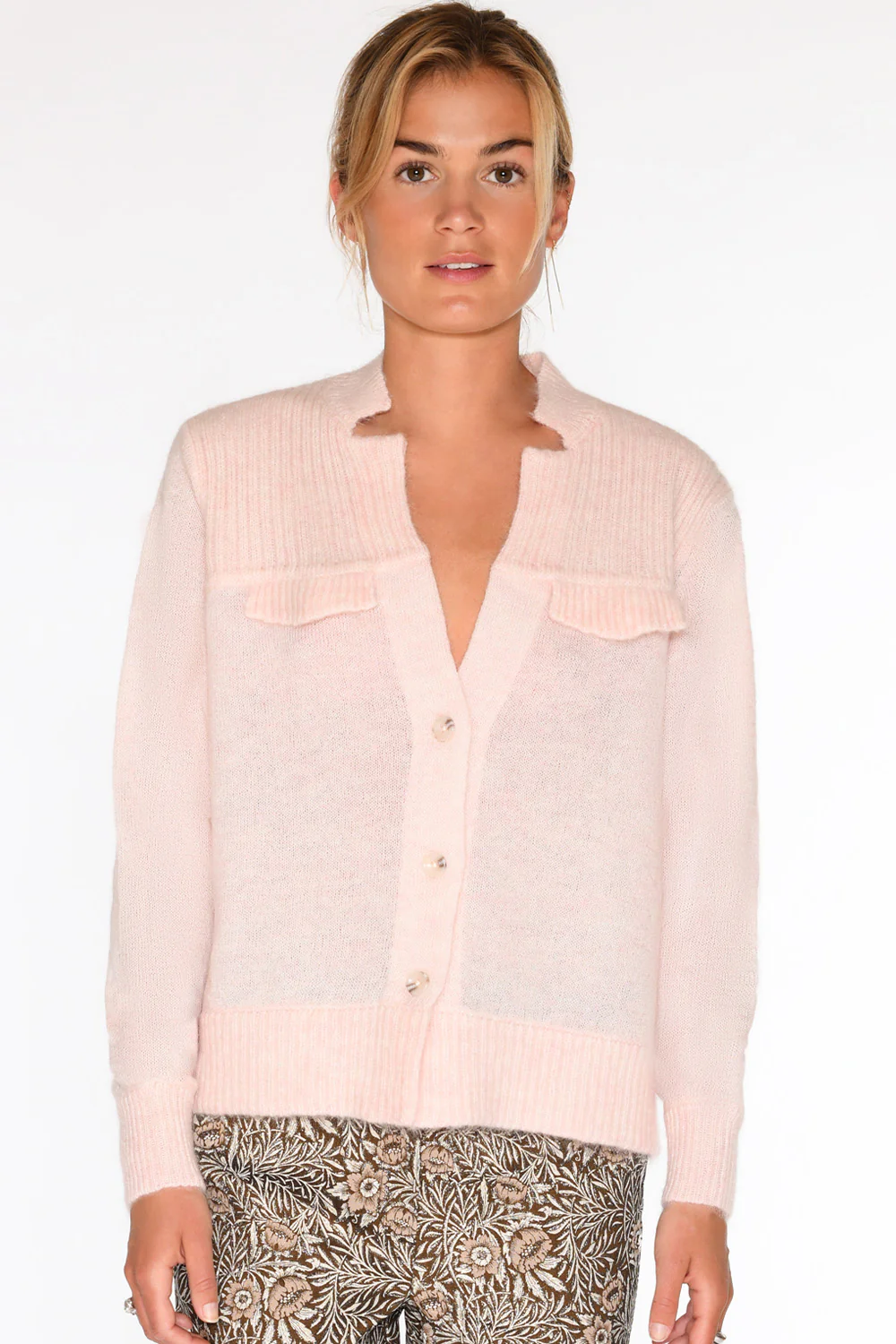 Bera, knit cardigan | PastelPink | Strik fra Gustav