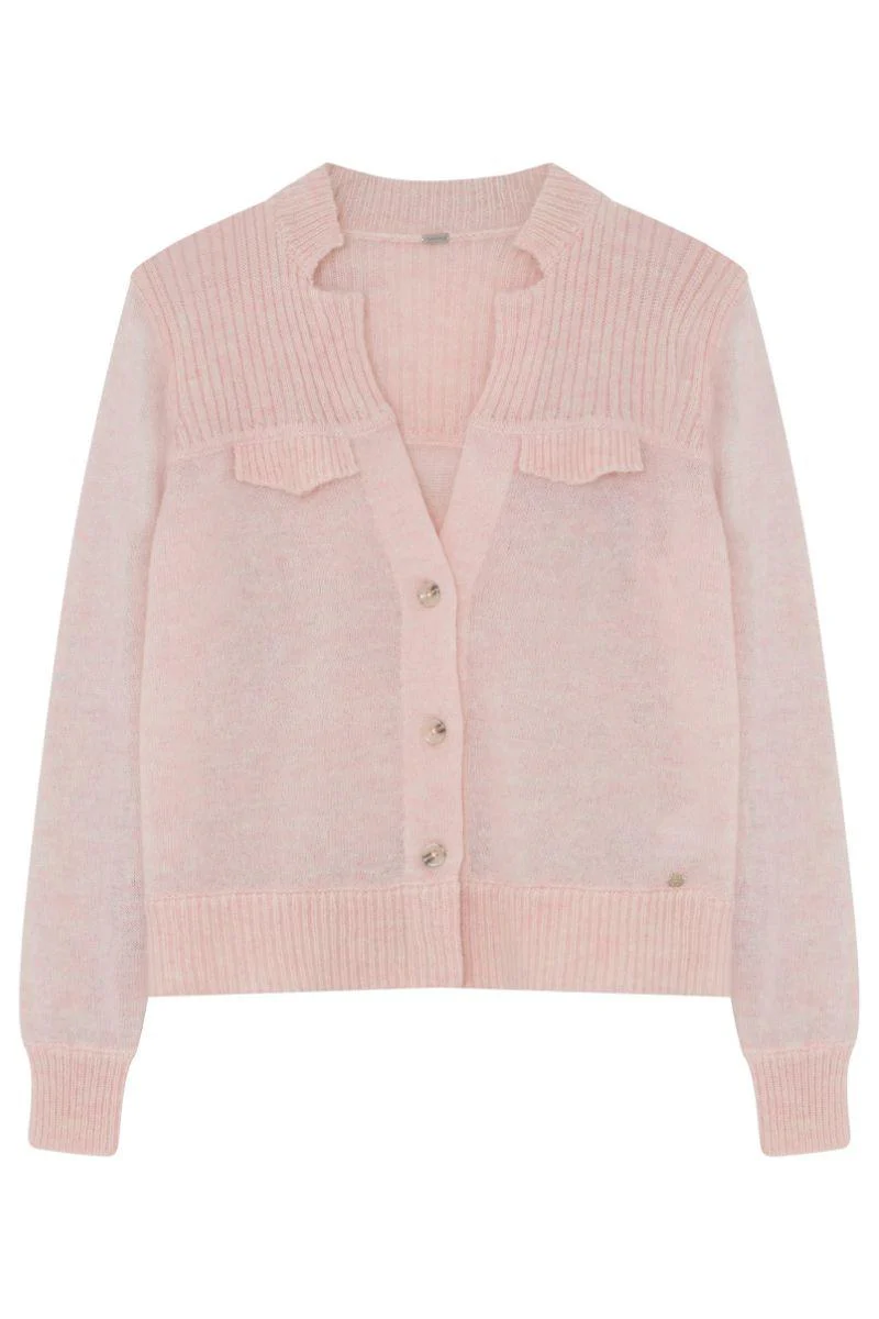 Bera, knit cardigan | PastelPink | Strik fra Gustav - Image 2