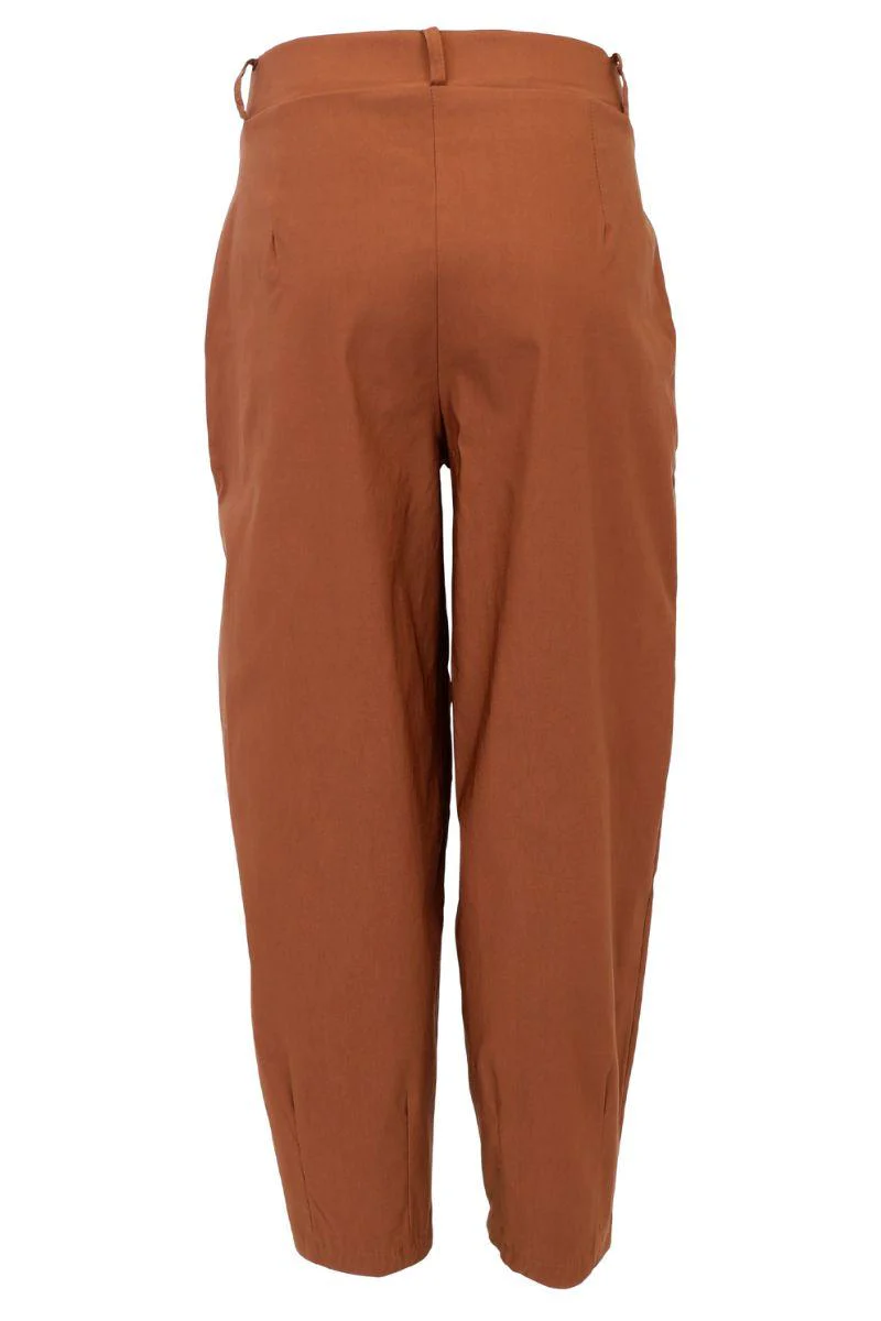 Beverly Barrel Pant | Camel | Bukser fra Black Colour - Image 4