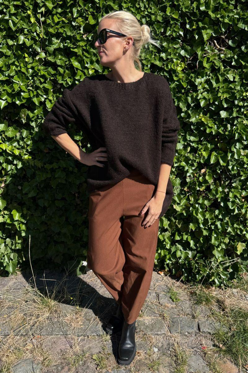 Beverly Barrel Pant | Camel | Bukser fra Black Colour - Image 5